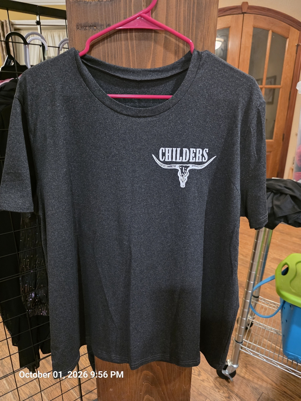 Childers Black Short Sleeve Graphic Tee XXL